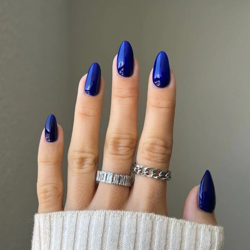 DND Diva Duo Gel & Polish Jelly Marine 247, a vibrant gel nail polish and lacquer in a marine blue shade with glossy finish.