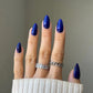 DND Diva Duo Gel & Polish Jelly Marine 247, a vibrant gel nail polish and lacquer in a marine blue shade with glossy finish.