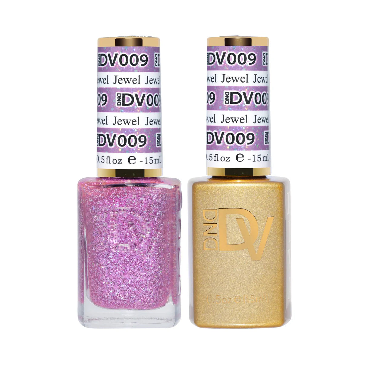 DND Diva Duo Gel & Polish in Jewel 009 featuring a vibrant gel nail polish and lacquer with a glossy finish.