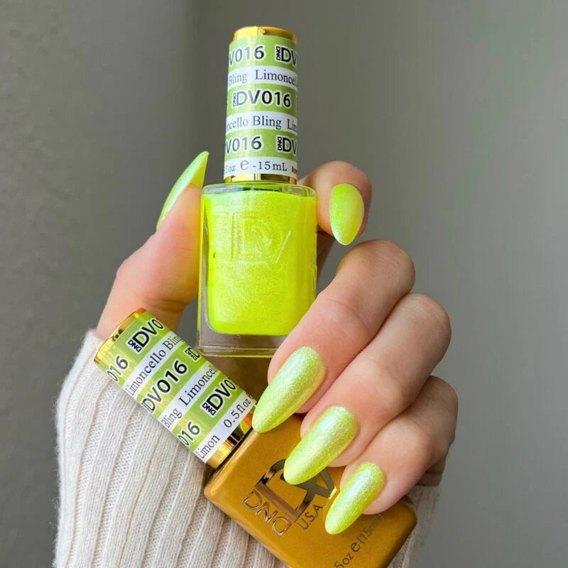 Dnd Diva Duo Gel & Polish - Limoncello Bling 016 - Universal Nail Supplies