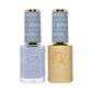 DND Diva Duo gel and polish in Misty Morning 255, featuring a soft pastel nail color with gel and lacquer finish.