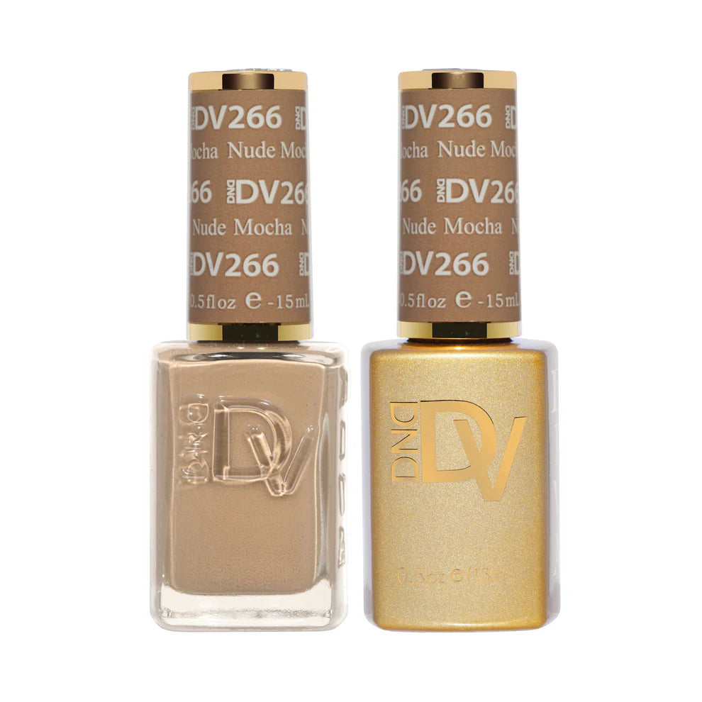 Dnd Diva Duo Gel & Polish -  Nude Mocha 266 - Universal Nail Supplies