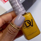 DND Diva Duo Gel & Polish Pale Pebble 256, a dual gel nail polish and lacquer set with a soft, neutral pebble color.