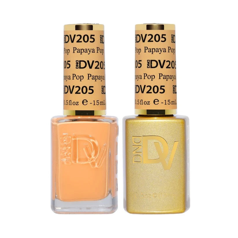 Dnd Diva Duo Gel & Polish - Papaya Pop 205 - Universal Nail Supplies