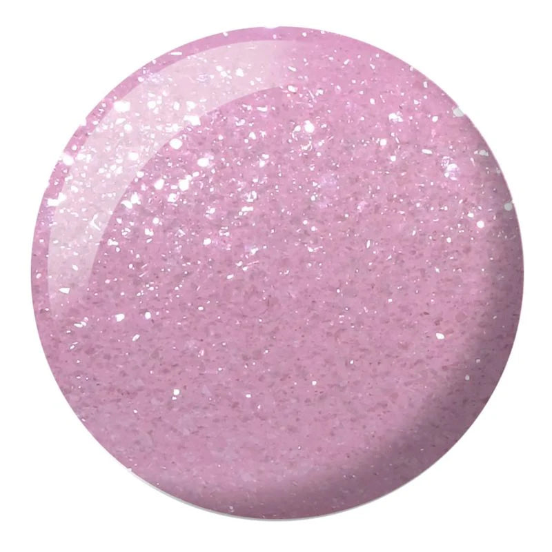 DND Diva Duo Gel & Polish in Pink Glazed 010 with glossy gel nail polish and lacquer finish, displayed on a neutral background.