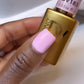 DND Diva Duo Gel & Polish in Pink Ribbons 183, showing a vibrant pink gel nail polish and lacquer with ribbon design.