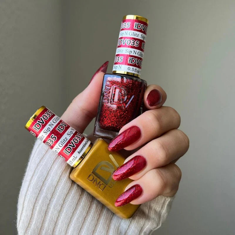 Dnd Diva Duo Gel & Polish - Sip N’ Glitz 035 - Universal Nail Supplies
