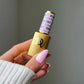 Swatch of DND Diva Duo Gel & Polish in Snatched Fairy 097 showing vibrant, glossy gel nail polish and lacquer finish.