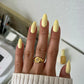 DND Diva Duo Gel & Polish Sunny Delight 082 swatch showing vibrant orange gel nail polish and lacquer finish.