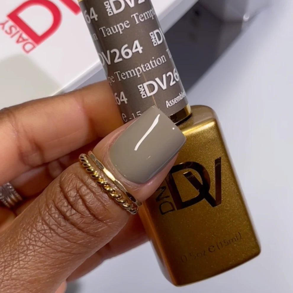 Dnd Diva Duo Gel & Polish -  Taupe Temptation 264 - Universal Nail Supplies