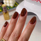 DND Diva Duo Gel & Polish in Triple Espresso 270 featuring a rich, dark brown gel nail polish and lacquer finish.