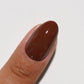DND Diva Duo Gel & Polish in Triple Espresso 270 showing a rich espresso brown gel nail polish and lacquer bottle.