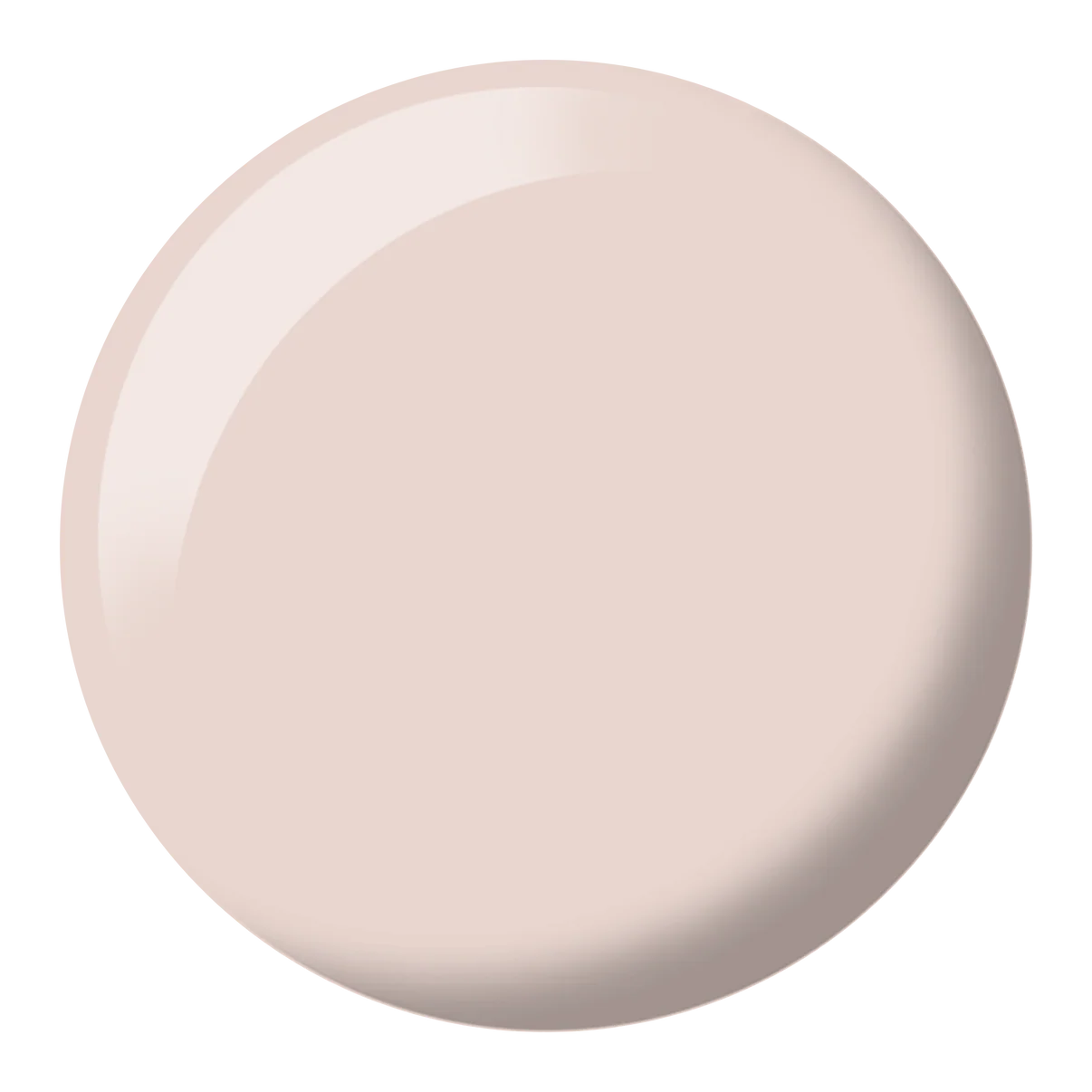 DND Diva Duo Gel and Polish in Vanilla Creme 043, featuring a creamy beige gel nail polish and lacquer in a close-up shot.