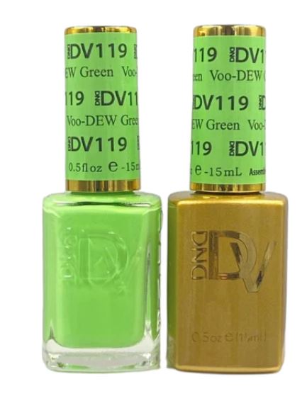 Dnd Gel & Polish Diva Duo - 119 Voo-DEW Green - Universal Nail Supplies