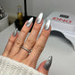 DND Diva 9D Cat Eye Gel Polish in Mirror-acle shade, showcasing glossy finish and vibrant color with glassball effect.