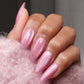 DND Diva 9D Cat Eye Gel Polish in Kitty Blossom #08, featuring a shimmering glassball finish with a pink and purple cat eye effect.