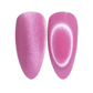 DND Diva 9D Cat Eye Gel Polish in shade Kitty Blossom with glassball effect, showcasing vibrant pink color and shimmering finish.
