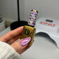 DND Diva 9D Cat Eye Gel Polish in Knead Affection shade with glassball effect, showcasing vibrant color and shimmering finish.