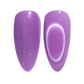 DND Diva 9D Cat Eye Gel Polish in shade Knead Affection with glassball effect, showcasing deep purple color and reflective finish.