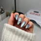 DND Diva 9D Cat Eye Gel Polish Glass Slipper shade with glass ball effect, showcasing vibrant color and glossy finish.