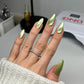 DND Diva 9D Cat Eye Gel Polish in Leafy Prowl, with a glossy gel finish and 3D glassball effect, featuring green leaf tones.