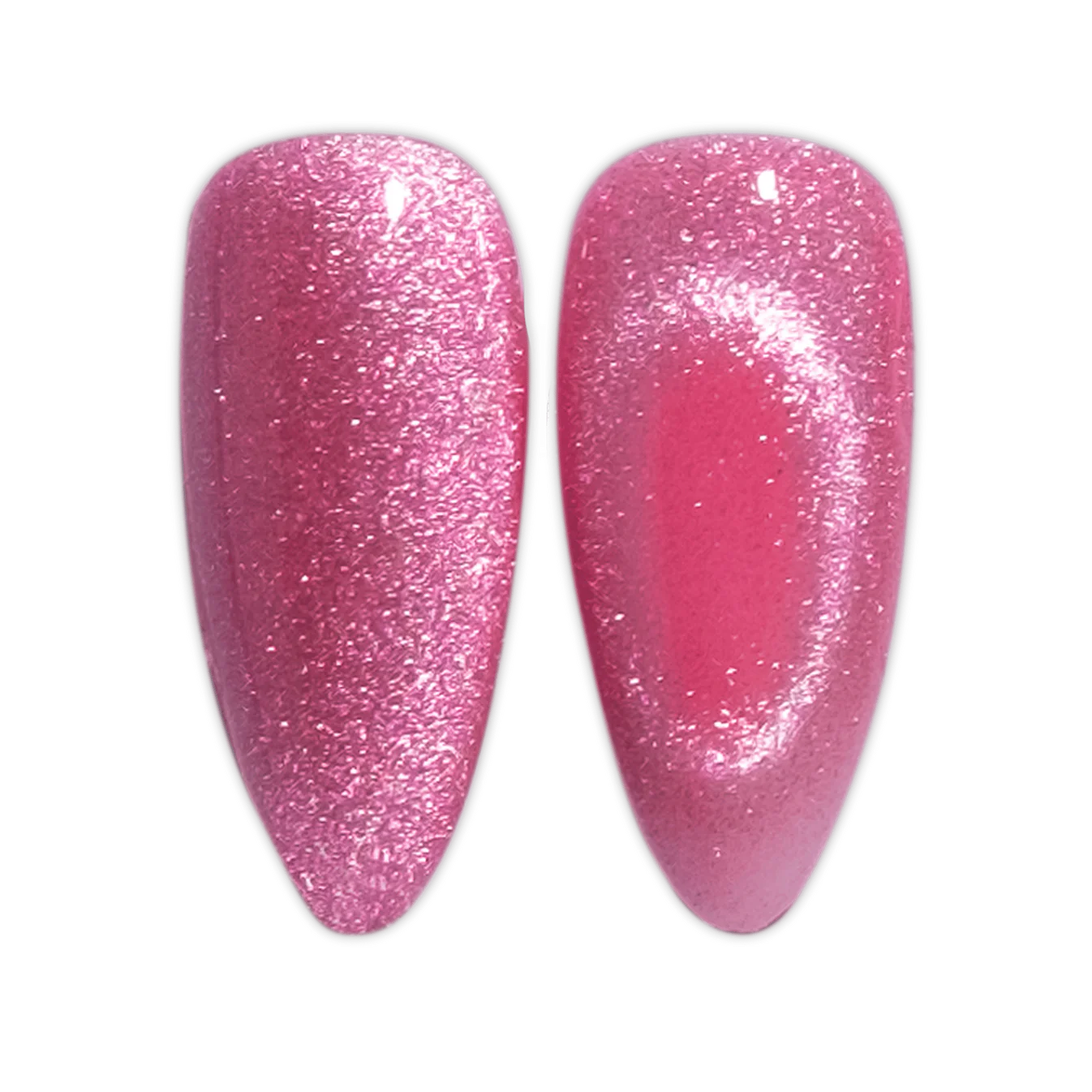 DND Diva 9D Cat Eye Gel Polish in shade Lollipop Pounce, featuring a glassball finish and vibrant pink color.