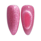 DND Diva 9D Cat Eye Gel Polish in shade Lollipop Pounce, featuring a glassball finish and vibrant pink color.