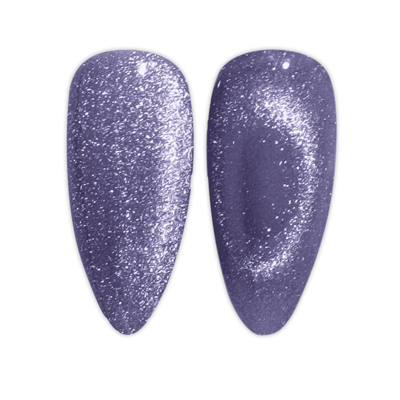 DND Diva 9D Cat Eye Gel Polish in Wild Berry with glassball effect, showcasing vibrant purple and pink hues and shimmering finish.