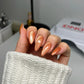 DND Diva 9D Cat Eye Gel Polish in Button Nose shade, featuring a glassball finish with a captivating cat eye effect on a nail.