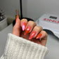 DND Diva 9D Cat Eye Gel Polish in Jelly Belly Rubs shade with glassball effect, featuring vibrant, shimmering color and cat eye finish.