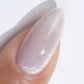 DND Diva 9D Cat Eye Gel Polish in Sun Patch shade with glassball effect, showcasing vibrant color and reflective finish.