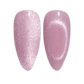 DND Diva Gel Polish 9D Cat Eye Just Kitten with glassball effect, vibrant pink shade, and dynamic cat eye finish.