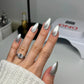 DND Diva 9D Cat Eye Gel Polish in shade #31 with glassball effect, showcasing vibrant color and reflective finish.