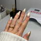 DND Diva Gel Polish 9D Cat Eye in shade Fur-st Place with glassball effect, featuring vibrant green and gold hues.