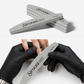 Sirooni Nail Buffer Half Moon Large - 100/180 Grit, 10 PCS Gray