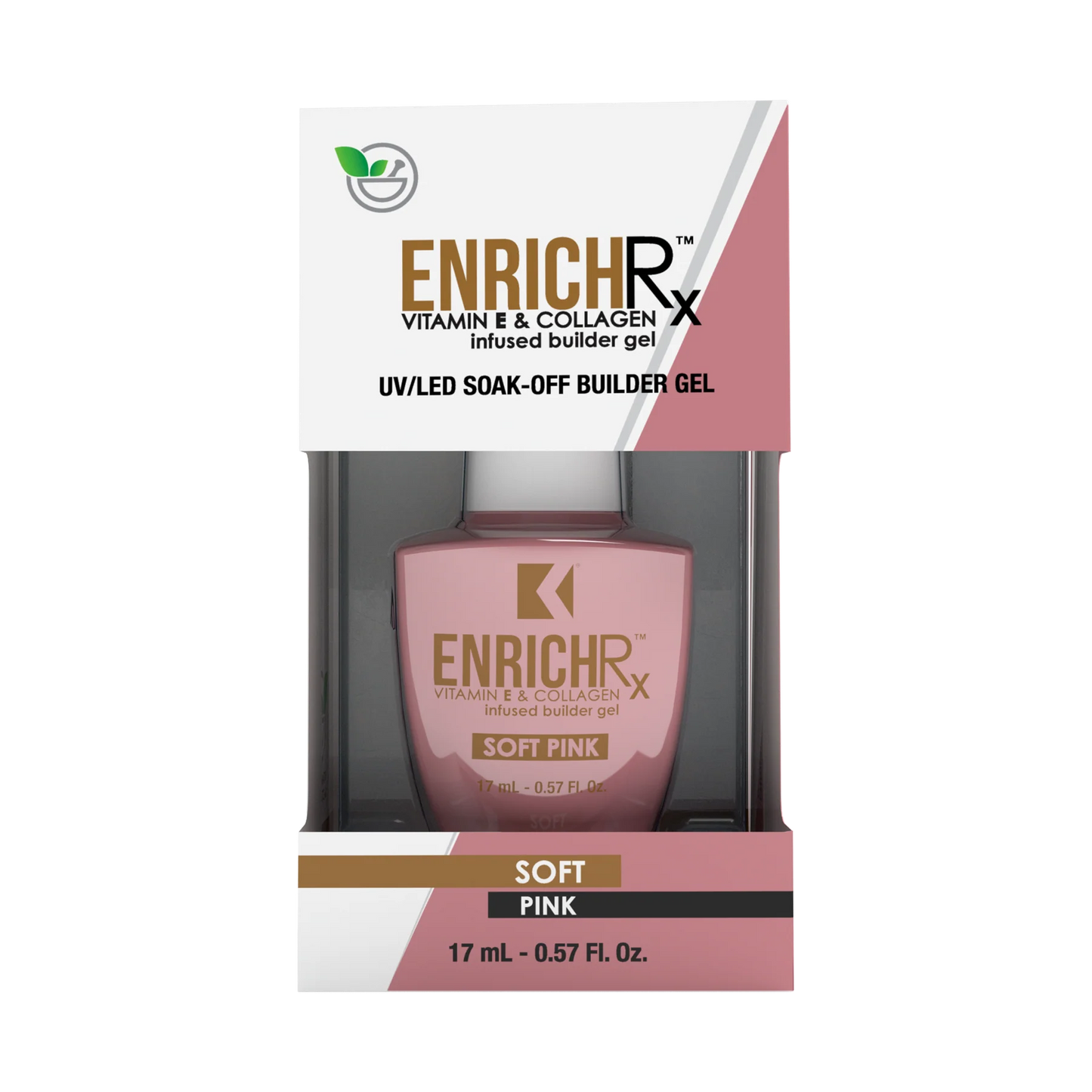 ENRICHRx Soft Pink Builder Gel (Clearance) - Universal Nail Supplies