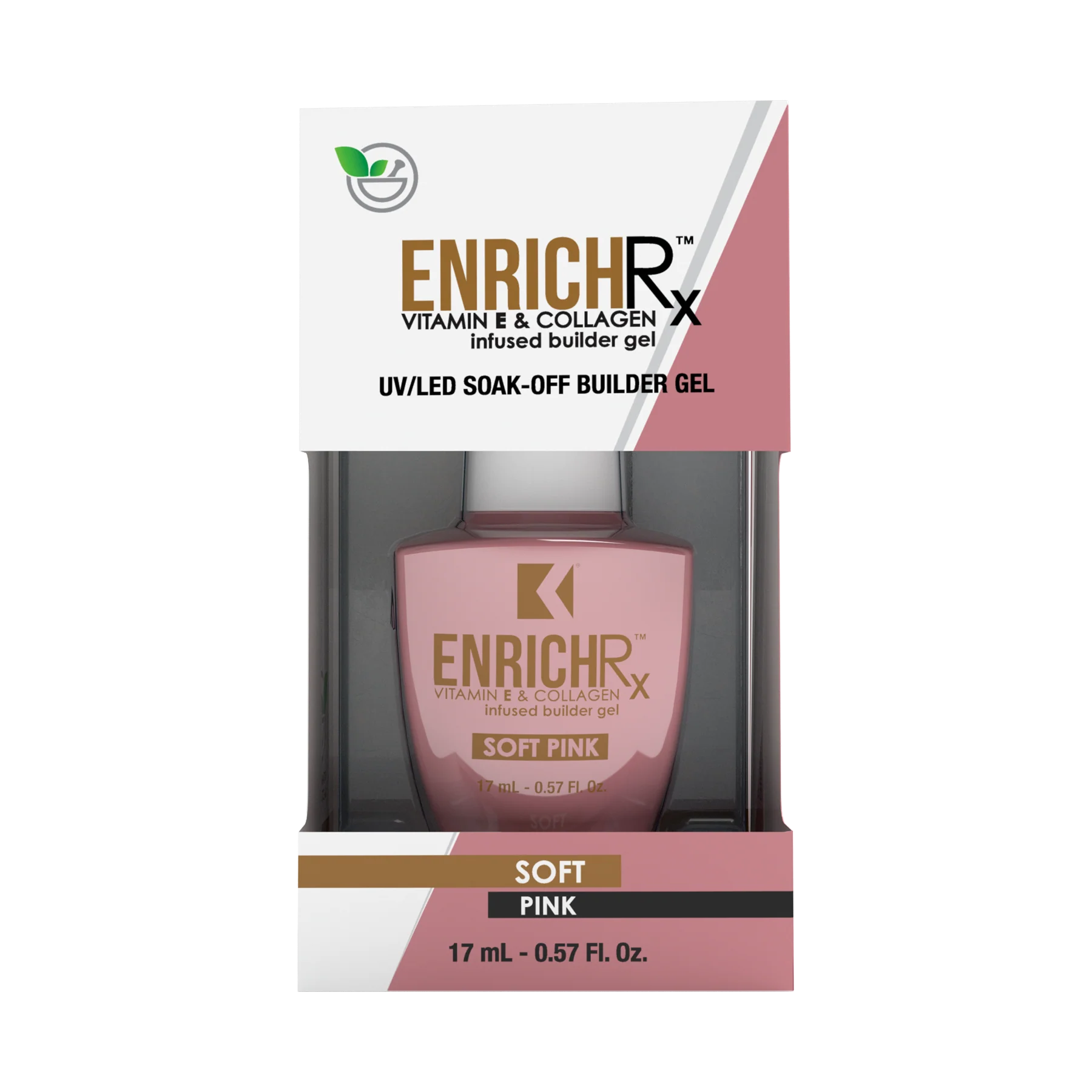 ENRICHRx Soft Pink Builder Gel (Clearance) - Universal Nail Supplies