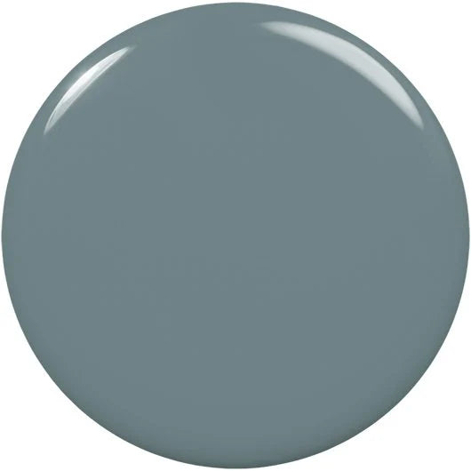 Essie nail lacquer in Caught In The Rain #741, vibrant rain-inspired blue nail polish in a sleek bottle.