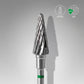 Carbide nail drill bit, “cone” green, head diameter 6 mm / working part 14 mm image 0