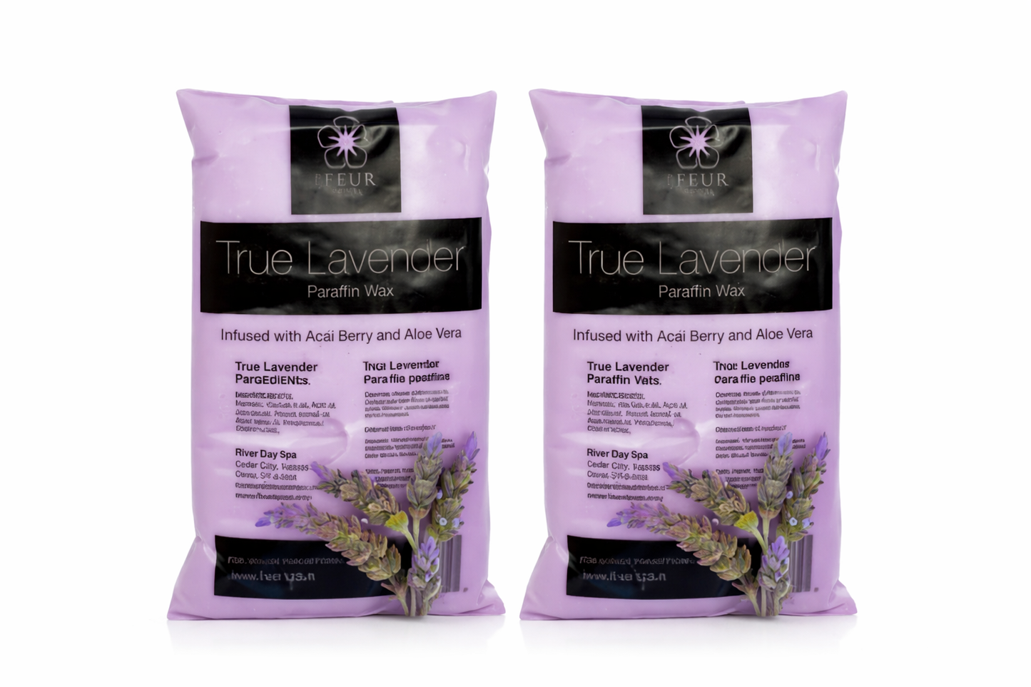 Fleaur De Spa Paraffin Wax 2pc Lavender Scent - Universal Nail Supplies