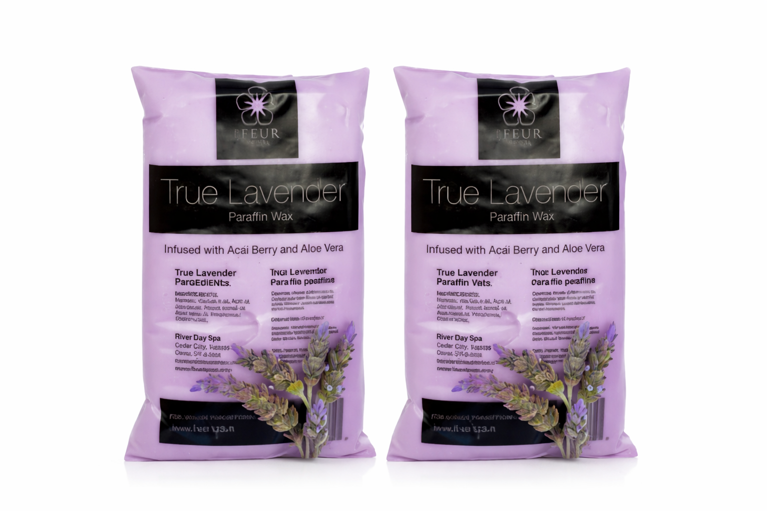 Fleaur De Spa Paraffin Wax 2pc Lavender Scent - Universal Nail Supplies