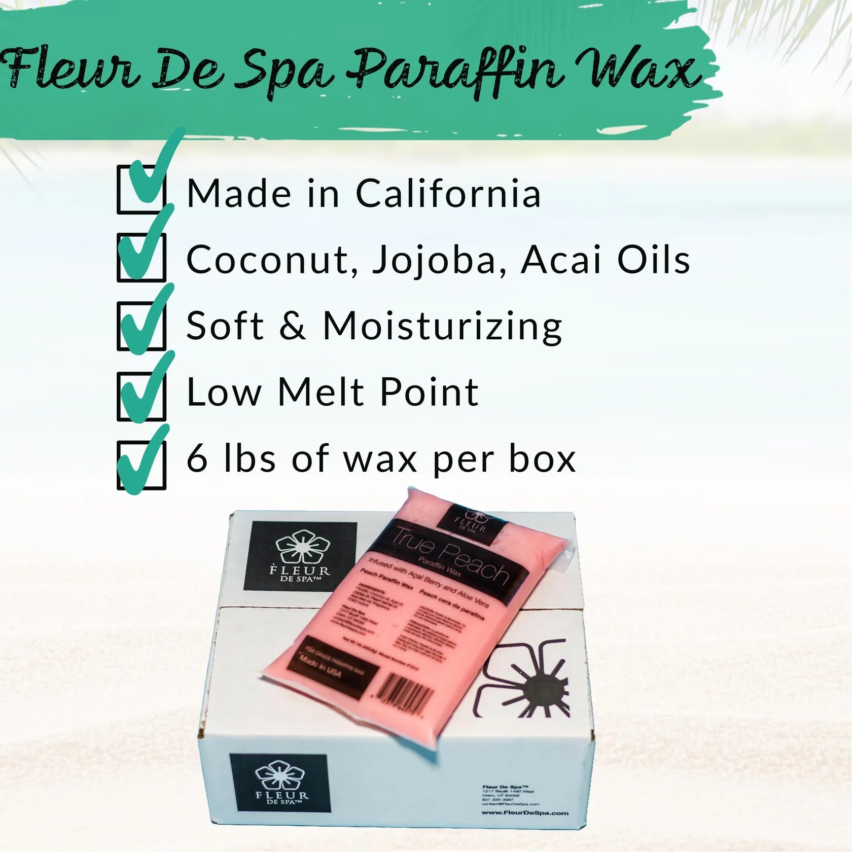 Fleaur De Spa Paraffin Wax 6pcs in Box - Universal Nail Supplies