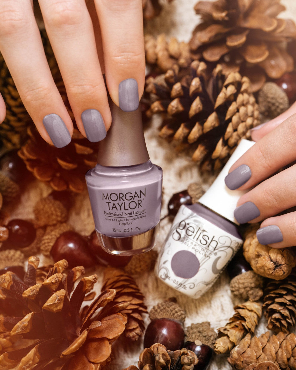 Gelish Gel Polish + Morgan Taylor Stay Off The Trail #1110495 - Universal Nail Supplies