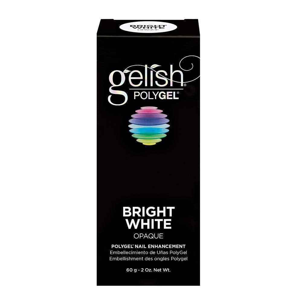Gelish PolyGel Brand Nail Enhancement, Bright White 2 Oz - Universal Nail Supplies