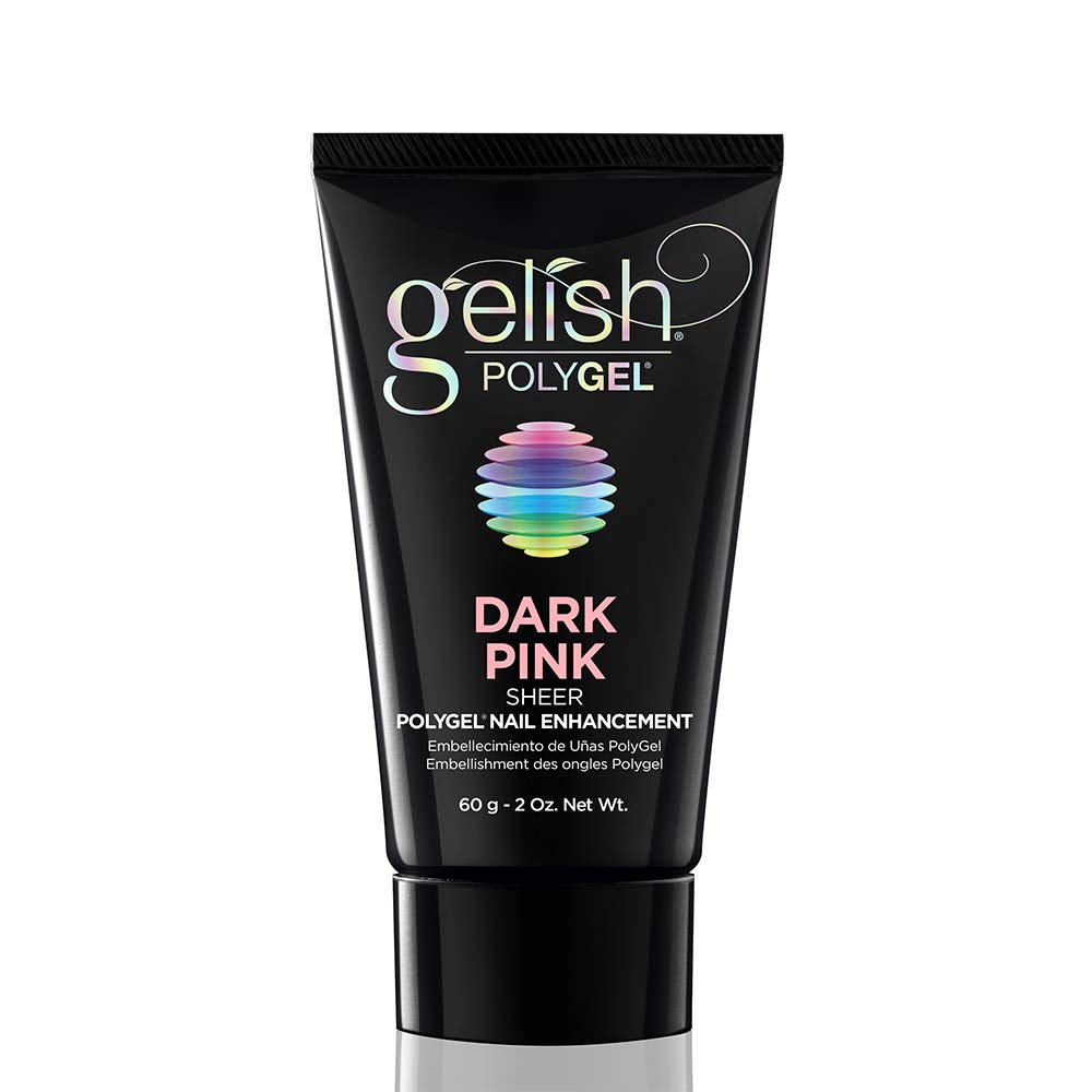 Gelish PolyGel Brand Nail Enhancement, Dark Pink 2 Oz - Universal Nail Supplies