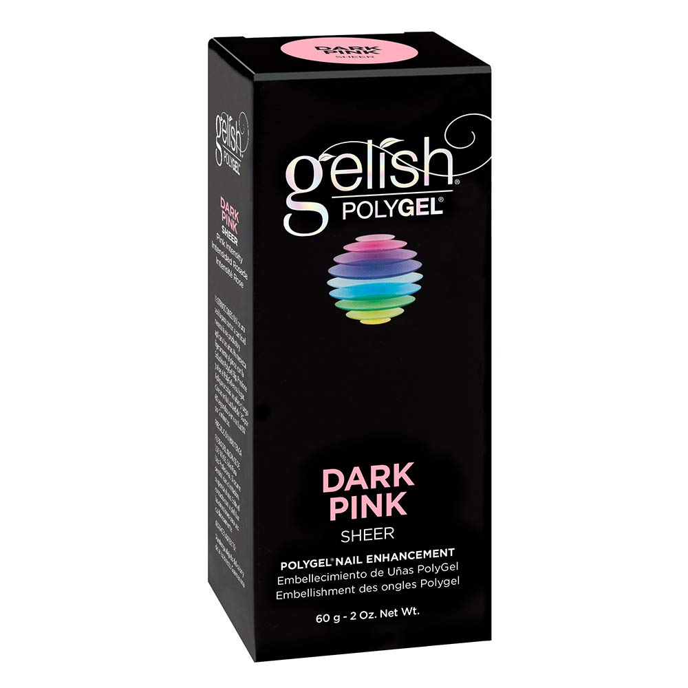 Gelish PolyGel Brand Nail Enhancement, Dark Pink 2 Oz - Universal Nail Supplies