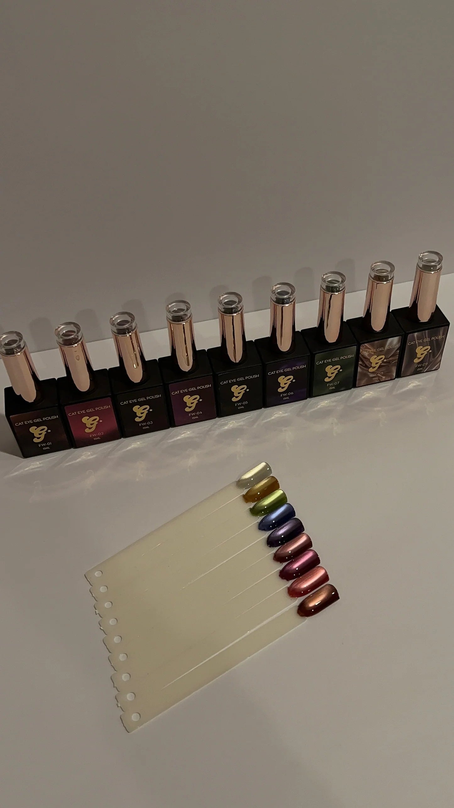 Gellicure Pro Cat Eye Gel Night Sparkle Series Full Set - Universal Nail Supplies