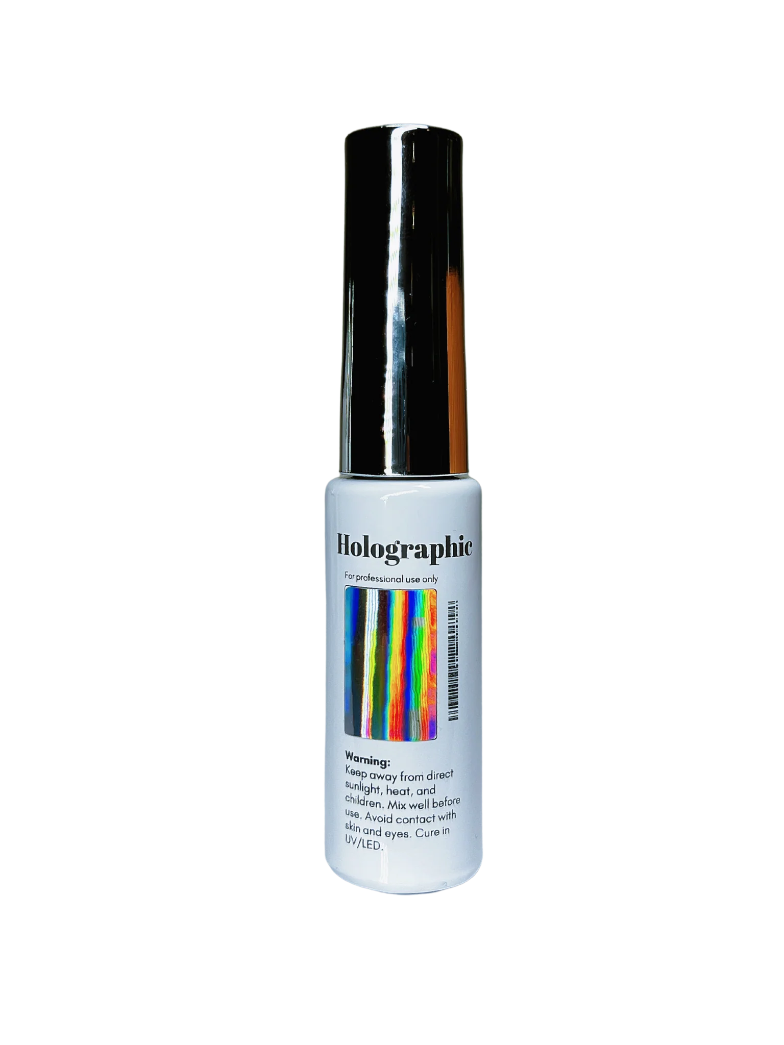 Sofi Art Gellicure Pro Chrome Gel Liner in holo finish, 8ml bottle with a shiny, reflective chrome appearance and sleek packaging.