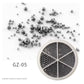 UNS 6 Grids Nail Art Tiny Steel Caviar Beads 0.8-1.5mm Mixed Size 3D Design - Universal Nail Supplies