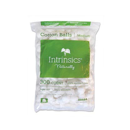 Intrinsics - 300 ct. Cotton Balls, 100% Naturelle™ cotton - Universal Nail Supplies